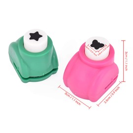 DS. DISTINCTIVE STYLE 5 Pcs Paper Punch Set Shaper Cutter Hole Punch Scrapbook Cards Craft Photo Album DIY Festival Papers and Greeting Cards