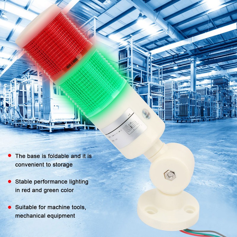 Red /Green CNC Machine Warning LED Indicator Alarm Signal Light