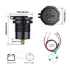 iMESTOU 12V USB C Charger with Voltmeter Switch Waterproof Dual