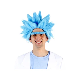 Costume Agent Adult Deluxe Ricky Sanchez Blue Wig and Eyebrow Cosplay Accessory