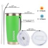 BJPKPK 20 oz Insulated Tumblers With Lid And Straw Stainless