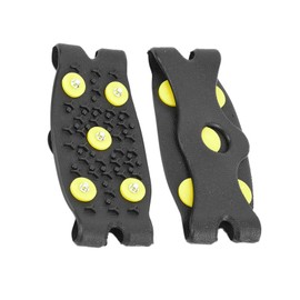 POENVFPO 1 Pair of Shoe Covers, Flexible Ice Grip Soles, 5-Tooth Outdoor Spring Claw Crampon Boots, Non-Slip Ice Shoe Covers for Various Sizes