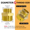 Hooshing Garden Hose Adapter 3/4" GHT Male to 1" NPT