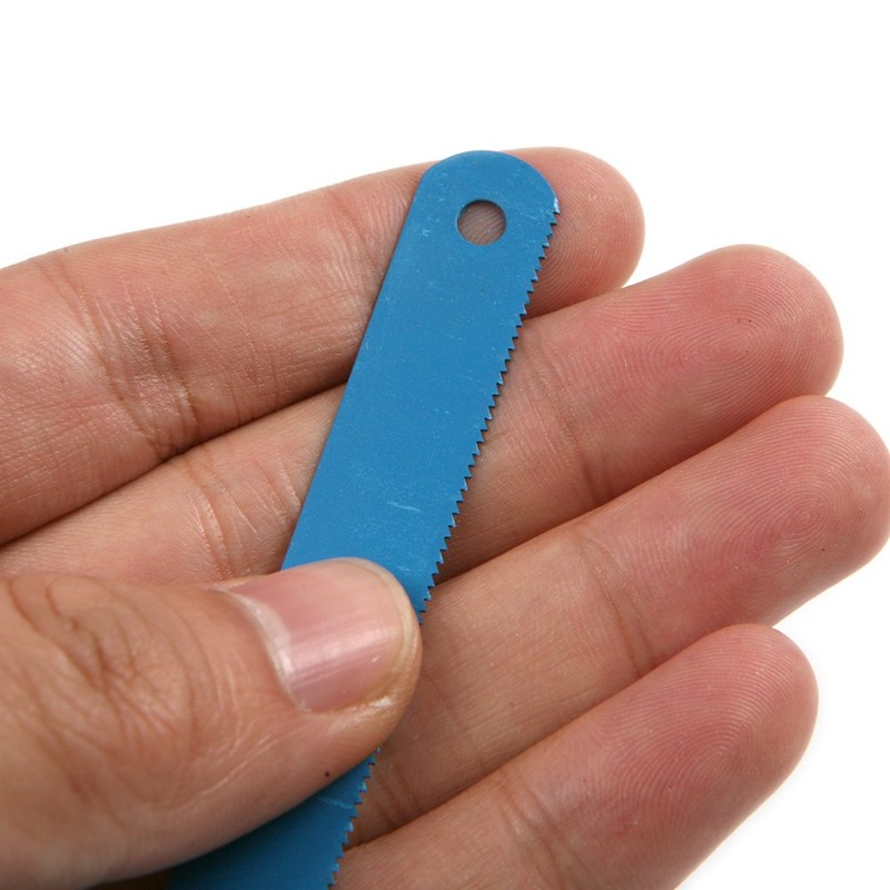 10Pcs Blue 24TPI 300mm Hacksaw Blades Carbon Steel Replacement Saw