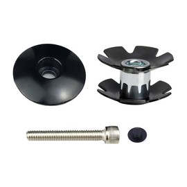 Platt Bike Headset Top Cap Aluminum Alloy Headset Star Nut Stem Cap Fits 1-1/8" Stems and Forks