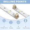 Pack of 4 LED Light Strips for Rongsheng/Hisense Refrigerator, Light