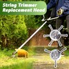 Wire Strimmer Head 6Teeth 2PCS - Universal Steel Wire Grass