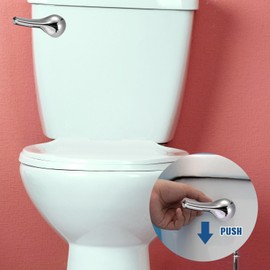 Toilet Handle Replacement Universal Toilet Flush Handle Flusher Replacement Kit with Flapper Chains for Most Front Mount Toilets