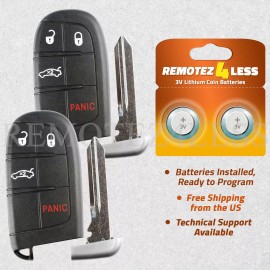 Remotez4less 2 For 2015 2016 2017 Chrysler 200 Replacement Remote Car Keyless Entry Fob 4b