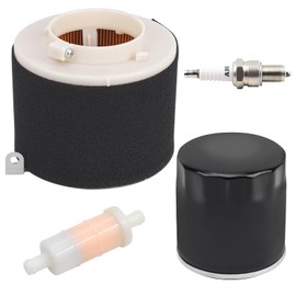 Aouton 11029-1004 Air Filter 49065-2078 Oil Filter Spark Plug Fuel Filter for Kawasaki Mule 500 520 550 600 610 2500 2510 2520 KAF300 KAF400 KAF620A KAF620B 1Kit