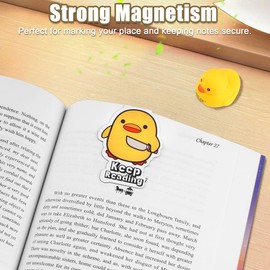 Vcxaykey Funny Magnetic Bookmarks - 10 PC Fun Cute Magnet Book Marks Reading for Women Book Lovers, Work Adults, Writers, Page Markers Bookmark for Reading as Office Supplies Gifts