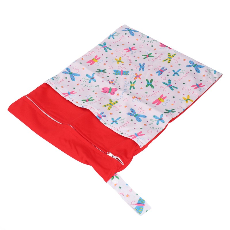 2pcs Cloth Diaper Wet Dry Bags Waterproof Reusable Wet Bags