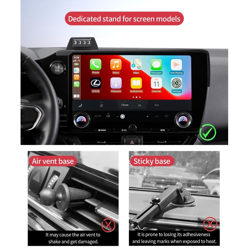 Masergogo Wireless Charging car Phone Holder for Lexus NX/NX Hybrid
