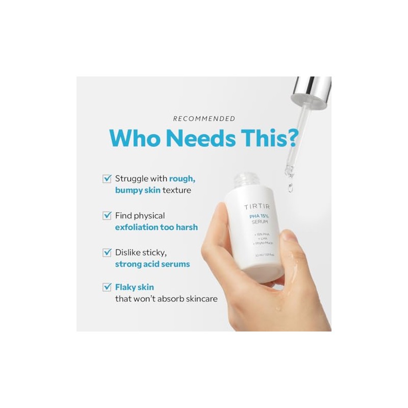 TIRTIR PHA 15% Exfoliating Serum - Hydrating Water Peeling for