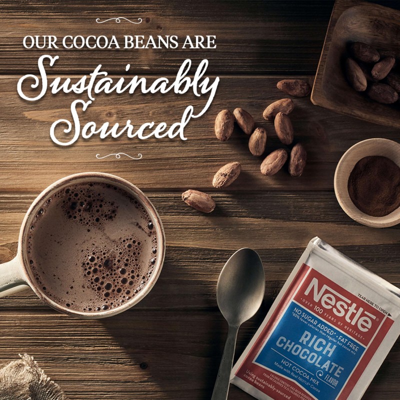 Nestle Hot Chocolate Packets, Hot Cocoa Mix, No Sugar Added