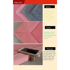 Baby Play Mat, V-mix Handmade Weaving Plush Foam Play Crawling Rugs for Baby, Toddler, Children, Yoga Mat, Exercise Mat Cushy-Soft & Thick Hypoallergenic, Non-Toxic, Reversible