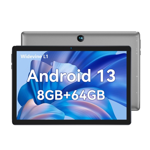 BMAX I9Plus Tablet 10" Wi-Fi Model 8GB (4GB+4GB Extension) RAM+ 64GB ROM+1TB Expansion, Widevine L1 6000mAh, 1280*800IPS, 4 Core CPU, 2+5MP, GMS, PSE Certified, Bluetooth 5.0, 2.4G/5.0G Wi-Fi, Wi-Fi