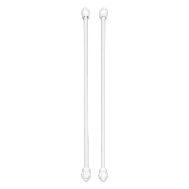 Miniature Curtain Rods 1/12 Scaled Simulation Alloy Dollhouse Double Layer