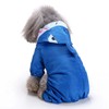 Dog Cute Raincoat Hooded Cloak Rain Jacket Cover Waterproof Polyester