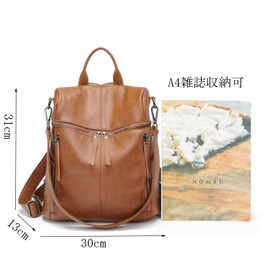 Xpath B36 Women’s PU Leather Backpack, Business Bag, For Traveling or Casual Occasions. - -