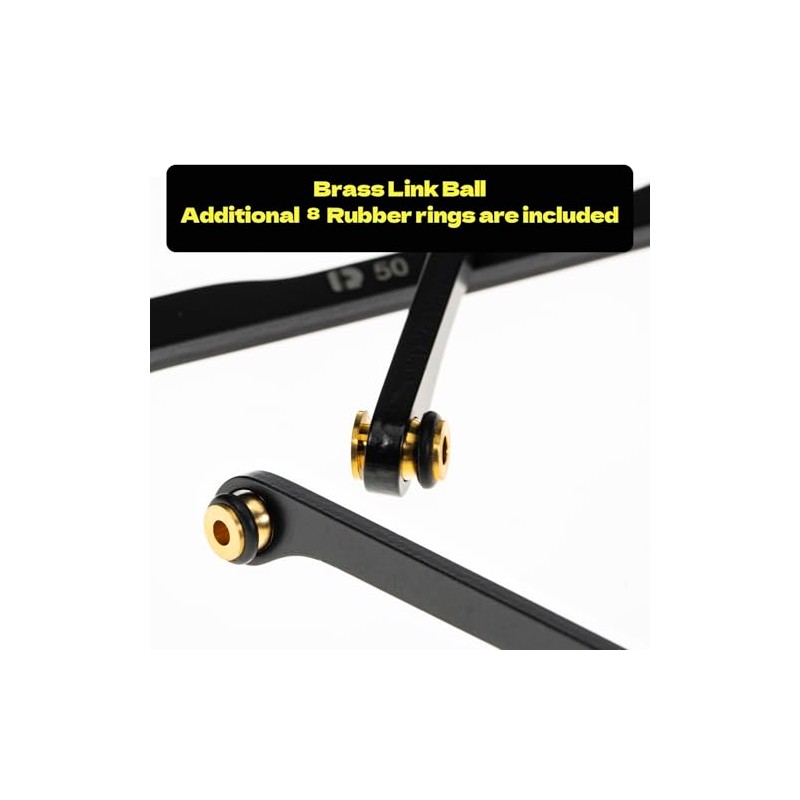 RampCrab High Clearance 4 Links Set for SCX24 Deadbolt, Steel