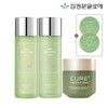 Kim Jung-moon Aloe Cure Calming Toner + Emulsion + 2X Creams + 2 Minis / 김정문알로에 큐어 카밍 토너+에멀젼+2X크림2X미니2