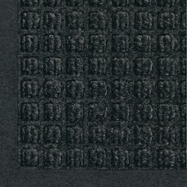WaterHog Fashion Mat | Commercial-Grade Entrance Mat with Fabric Border – Indoor/Outdoor, Quick Drying, Stain Resistant Door Mat (Charcoal, 18'' x 27")