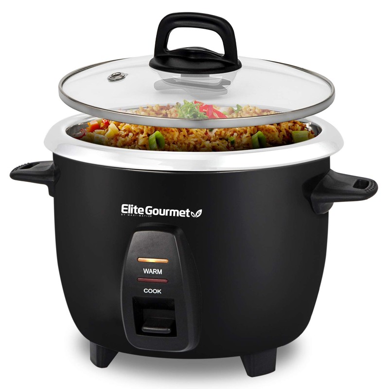Elite Gourmet ERC2001BX 10-Cup Electric Rice Cooker with 304 Surgical