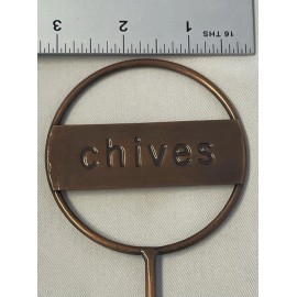 Place & Time Metal Garden Herb Stakes - Set Of 5 Chives, Parsley, Basil, Cilantro & Oregano