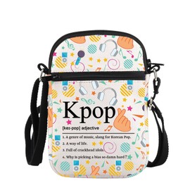 PLITI K-Pop Gift Korean Drama Gift K-Drama Lover Gift K-Pop Music Fans Gift K-Pop Definition Crossbody Bag For Women (Kpop adj ZCbagU)