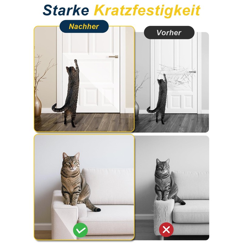 Sofa Scratch Protector 30cm x 500cm - Extra Long Clear