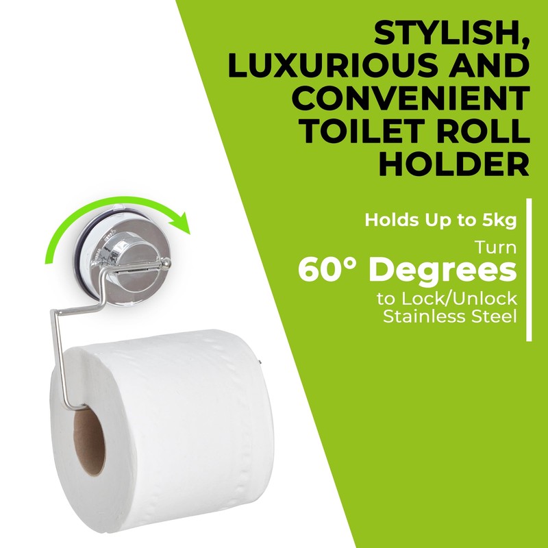 Blue Canyon Gecko Toilet Roll Holder, Shower Caddy with Quick
