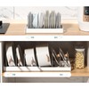 JMBTLUS Expandable Pot and Pan Organizer Rack with 7 Stainless