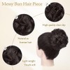 XFSRG Real Hair Extensions, High-Quality Bun Hairpiece with Clip, Perfect