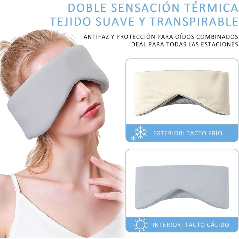 Lumbor37 Antifaz para Dormir, Antifaz de Ojos de Seda, Disponible