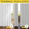 NICETOWN 100% Absolutely Blackout Linen Curtains with Thermal Insulated Liner,