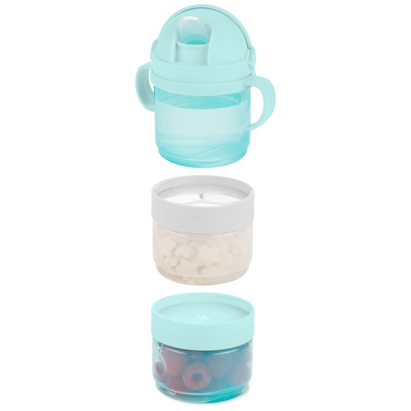 Skip Hop Sip-to-Snack, Teal/Gray