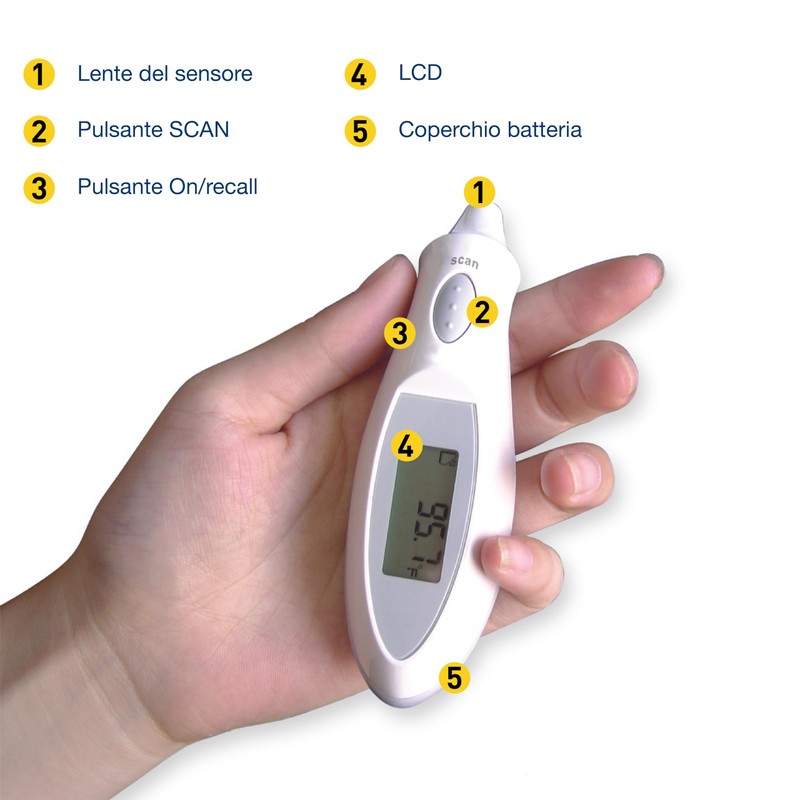 GIMA Pocket Ear Thermometer, fever ear thermometer