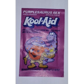 Kool-Aid Collectible, old Kool-Aid Purplesaurus Rex packet - very rare