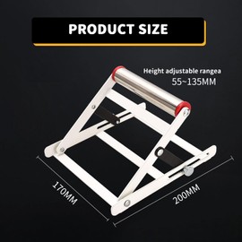 Kensbro Adjustable Support Frame for Cutting Machines, Pack of 2 Table Saw Stands - Height Adjustable 55-135mm, Foldable Cutting Machine Support Frame for Cutting Machine Attachment