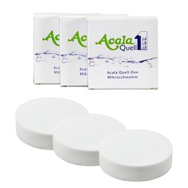 Set of 3 | MICRO SPONGES for AcalaQuell One, AcalaQuell Swing, AcalaQuell Sunny and AcalaQuell Wassetto | Pore size smaller than bacteria in water | Sponge Filter |