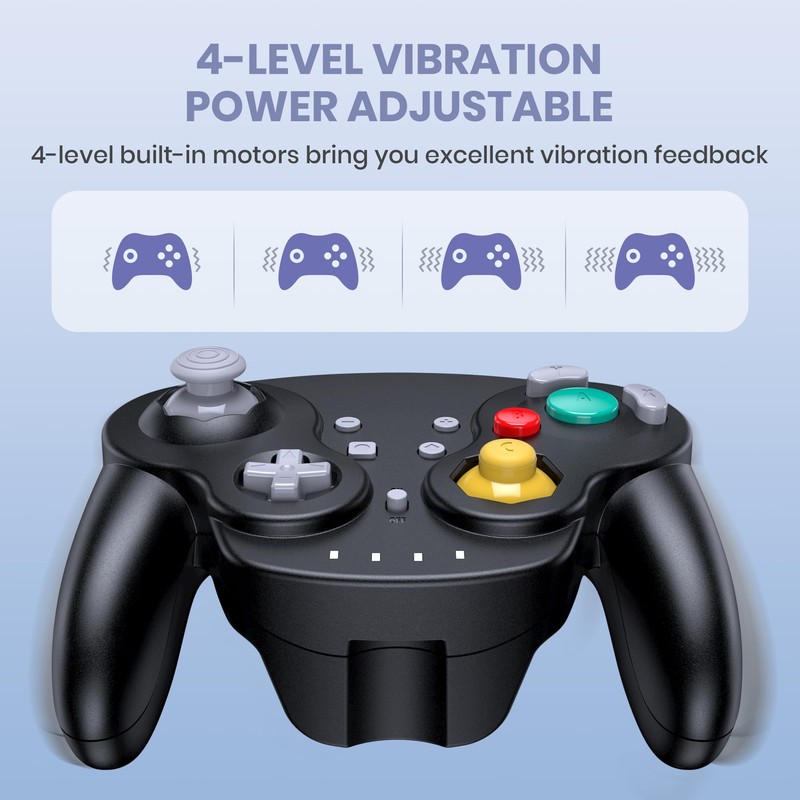 Wireless Controller for Switch/Lite/Switch Online, NGC Style Pro Controller Compatible