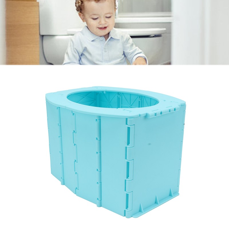 Kids Portable Toilet Portable Foldable Easy Cleaning ABS Potty Training
