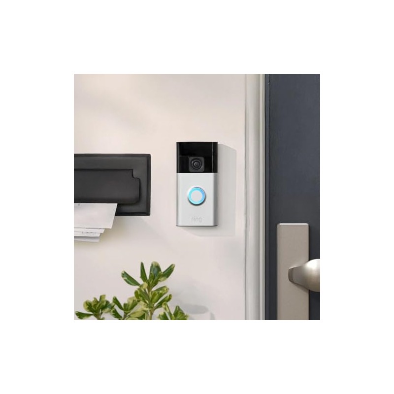 Ring No-Drill Mount for Ring Video Doorbell 3, Video Doorbell