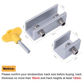 ZFYQ Window Locks, 6 Pack Sliding Windows with Keys, Freely Adjustable, Protection for Children, Pets, Elderly, Suitable for Home, School, Bedroom and Offices.