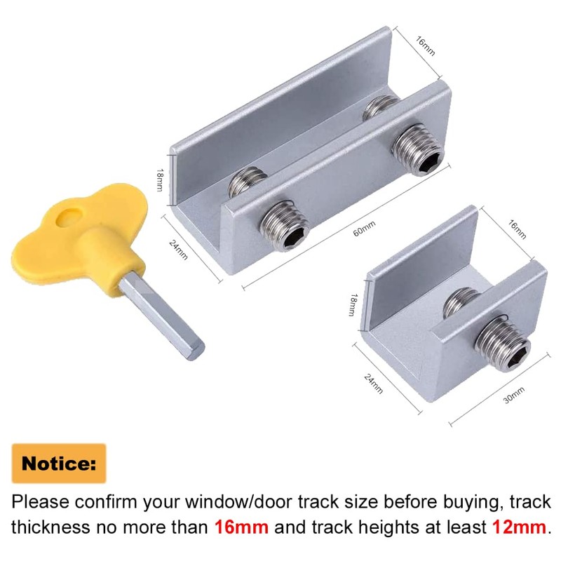 ZFYQ Window Locks, 6 Pack Sliding Windows with Keys, Freely