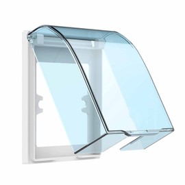 Switch Plug Waterproof Box, Transparent Waterproof Socket Box, Transparent Socket Box, Suitable for Bathroom Sockets to Prevent Splash into the Socket