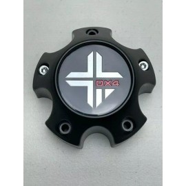 DX4 Matte Black Wheel Center Cap 5 Lug 7115-4-CAP