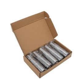 110mm x 74m Black Thermal Transfer Ribbons Wax Grade Ribbons, Pack of 5. for Zebra Desktop Printers. (5 Ribbons)