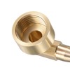 sourcing map Brass Hose Barb Fitting Elbow, 10mm Barbed x